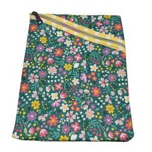 New Handmade "Hemingway" Large Pouch iPad eReader Case Green Floral